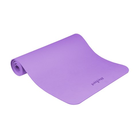 Mata gimnastyczna do ćwiczeń joga, pilates, fitness, 183x61cm, grubość 1cm, materiał TPE, fioletowa, REBEL ACTIVE