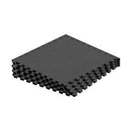 Mata ochronna pod sprzęt fitness i do ćwiczeń na siłowni, puzzle 60x60cm, zestaw 4 szt., 120x120cm, REBEL ACTIVE