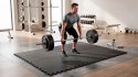 Mata ochronna pod sprzęt fitness i do ćwiczeń na siłowni, puzzle 60x60cm, zestaw 4 szt., 120x120cm, REBEL ACTIVE