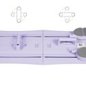 Domowy zestaw do pilates, wielofunkcyjny przyrząd do ćwiczeń fitness 9 w 1, kolor fioletowy
