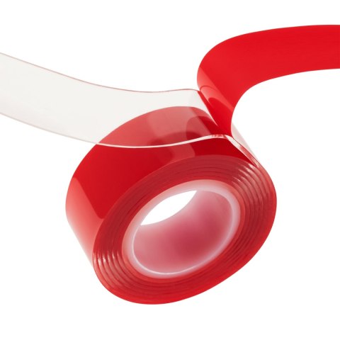Dwustronna taśma klejąca REBEL (19 mm x 5 m) transparentna