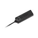 Przedłużacz 3 gniazda 5m typu francuskiego bez przełącznika (3x1,5mm) Rebel czarny