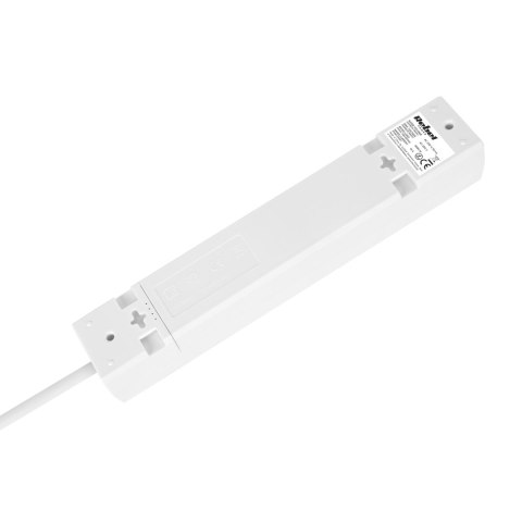 Przedłużacz 5 gniazd 2m typu francuskiego bez przełącznika (3x1,5mm) Rebel biały