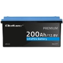 Qoltec Akumulator LiFePO4 | 12.8V | 200Ah | 2560Wh | BMS