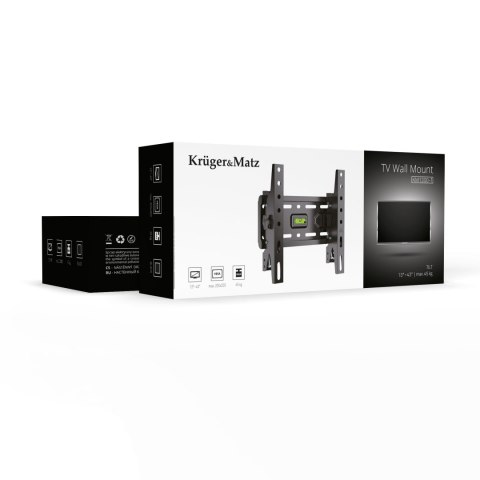 Uchwyt naścienny uniwersalny Kruger&Matz do LED TV (13-43") regulacja w pionie