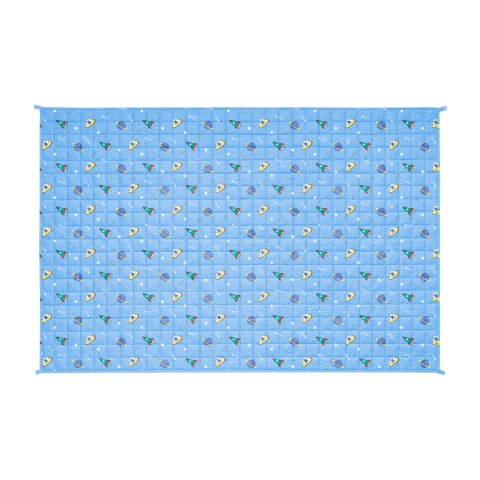 Kołdra obciążeniowa PREMIUM z bawełny, koc sensoryczny dla dzieci, 100x150 cm, 3 kg, kosmos
