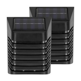 Lampa solarna ogrodowa elewacyjna - komplet 2 sztuk