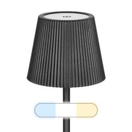 Lampka stołowa biurkowa LED dotykowa Rebel czarna