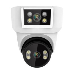Kamera WiFi Kruger&Matz Connect C180 2x Obiektyw PTZ 360° 2K Tuya Smart Life Kolor Nocą Audio AI