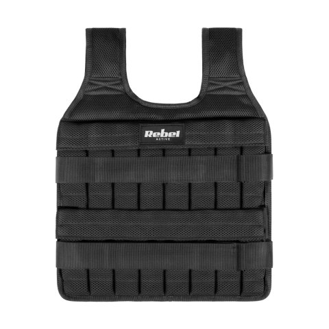 Kamizelka obciążeniowa regulowana 40kg, REBEL ACTIVE