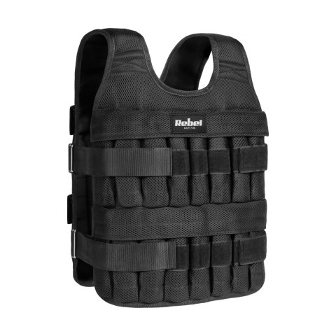 Kamizelka obciążeniowa regulowana 40kg, REBEL ACTIVE