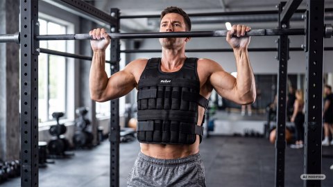 Kamizelka obciążeniowa regulowana 40kg, REBEL ACTIVE