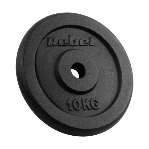 Obciążenie żeliwne zestaw 2x10kg, otwór 31mm, talerz klasyczny, REBEL ACTIVE