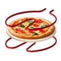 Piec do pizzy TEESA SUPREME FUN 1200W, 400 stopni, dwie grzałki , czerwony