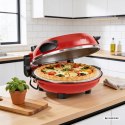 Piec do pizzy TEESA SUPREME FUN 1200W, 400 stopni, dwie grzałki , czerwony