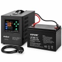 ZESTAW ZASILANIA AWARYJNEGO do pieca CO komputera 1500VA / 1050W + AKUMULATOR 100Ah