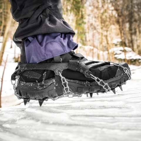 Raczki z kolcami na buty turystyczne, rozmiar S ( 32 - 36 ) , REBEL ACTIVE