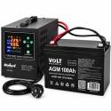 Zasilacz awaryjny do pieca CO gazowego komputera 500VA / 300W + AKUMULATOR 100Ah Volt Polska Czysty sinus