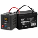Zasilacz awaryjny do pieca CO gazowego komputera 500VA / 300W + AKUMULATOR 100Ah Volt Polska Czysty sinus
