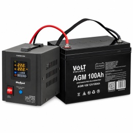 Zasilacz awaryjny do pieca CO gazowego komputera 500VA / 300W + AKUMULATOR 100Ah Volt Polska Czysty sinus