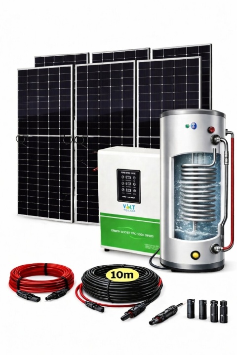 Zestaw solarny do grzania wody bojlera Green Boost Pro 5000/2760W Sinus Bypass