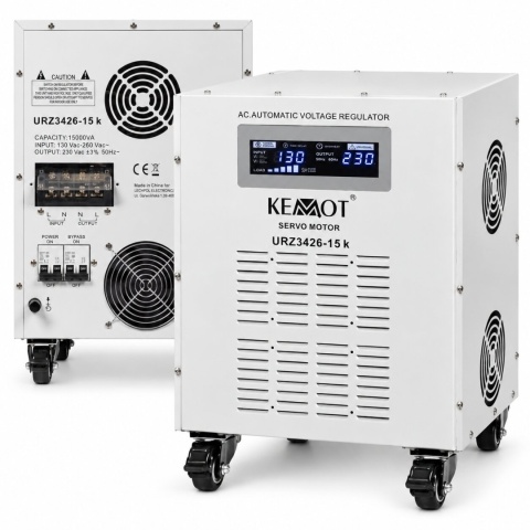 Automatyczny stabilizator napięcia KEMOT MSER-15000 (15000 VA, serwomotor)