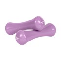 Hantelki żeliwne winylowe 2x2kg, REBEL ACTIVE