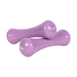 Hantelki żeliwne winylowe 2x2kg, REBEL ACTIVE