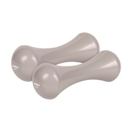 Hantelki żeliwne winylowe 2x4kg, REBEL ACTIVE