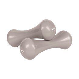 Hantelki żeliwne winylowe 2x4kg, REBEL ACTIVE
