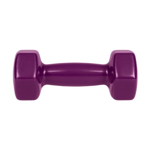 Hantelki żeliwne winylowe HEX 2x2.5kg, REBEL ACTIVE
