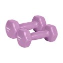 Hantelki żeliwne winylowe HEX 2x2kg, REBEL ACTIVE
