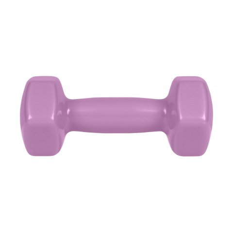 Hantelki żeliwne winylowe HEX 2x2kg, REBEL ACTIVE