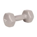 Hantelki żeliwne winylowe HEX 2x4kg, REBEL ACTIVE