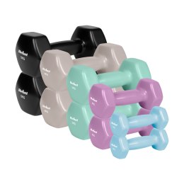 Hantelki żeliwne winylowe HEX zestaw 30kg (2x1kg+2x2kg+2x3kg+2x4kg+2x5kg), REBEL ACTIVE