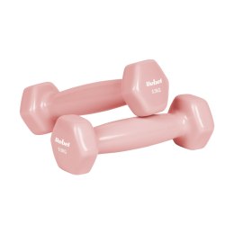 Hantelki żeliwne winylowe HEX zestaw 7kg ze stojakiem (2x0.5kg+2x1kg+2x2kg), REBEL ACTIVE