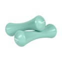 Hantelki żeliwne winylowe zestaw 21kg (2x0.5kg+2x1kg+2x2kg+2x3kg+2x4kg), REBEL ACTIVE