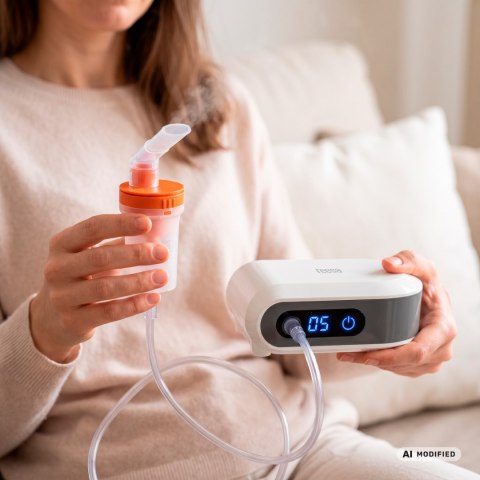 Inhalator, nebulizator tłokowy kompresorowy dla dzieci i dorosłych