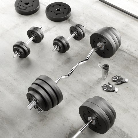 Obciążenie bitumiczne olimpijskie 20kg, otwór 51mm , REBEL ACTIVE