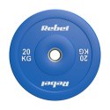 Obciążenie olimpijskie gumowane BUMPER PREMIUM, seria BEAST, 20kg, otwór 51 mm, REBEL ACTIVE