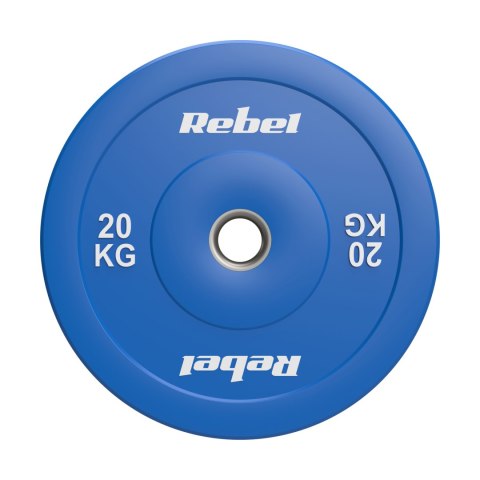 Obciążenie olimpijskie gumowane BUMPER PREMIUM, seria BEAST, 20kg, otwór 51 mm, REBEL ACTIVE