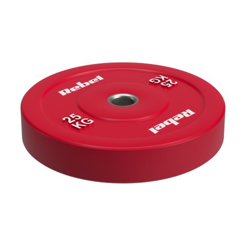Obciążenie olimpijskie gumowane BUMPER PREMIUM, seria BEAST, 25kg, otwór 51 mm, REBEL ACTIVE