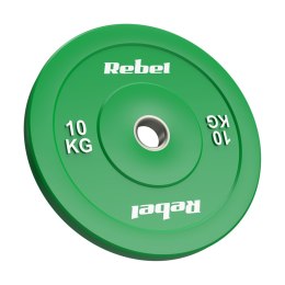 Obciążenie olimpijskie gumowane BUMPER, seria BEAST, zestaw 2x10kg, otwór 51 mm, REBEL ACTIVE