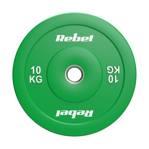 Obciążenie olimpijskie gumowane BUMPER PREMIUM, seria BEAST, zestaw 2x10kg, otwór 51 mm, REBEL ACTIVE