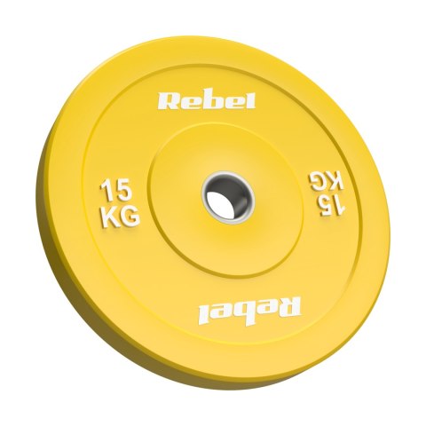 Obciążenie olimpijskie gumowane BUMPER PREMIUM, seria BEAST, zestaw 2x15kg, otwór 51 mm, REBEL ACTIVE
