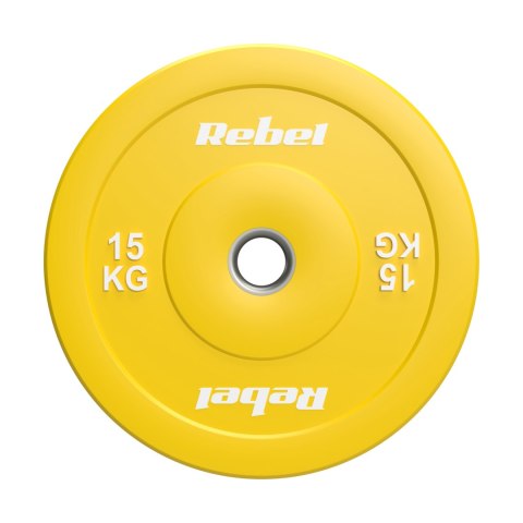 Obciążenie olimpijskie gumowane BUMPER PREMIUM, seria BEAST, zestaw 2x15kg, otwór 51 mm, REBEL ACTIVE