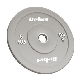 Obciążenie olimpijskie gumowane BUMPER, seria BEAST, zestaw 2x5kg, otwór 51 mm, REBEL ACTIVE
