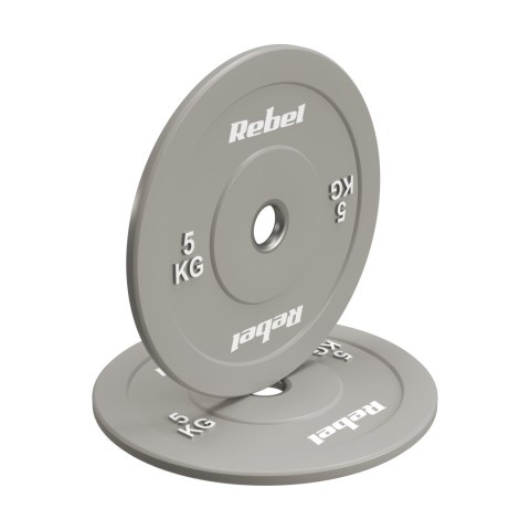 Obciążenie olimpijskie gumowane BUMPER PREMIUM, seria BEAST, zestaw 2x5kg, otwór 51 mm, REBEL ACTIVE