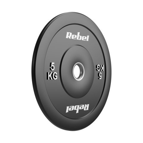 Obciążenie olimpijskie gumowane BUMPER zestaw 2x5kg, otwór 51 mm, REBEL ACTIVE