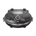 Piec do pizzy TEESA SUPREME MAX 1800 W, 400 stopni, dwie grzałki, okno, czarny, 35cm
